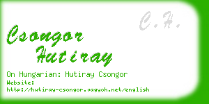 csongor hutiray business card